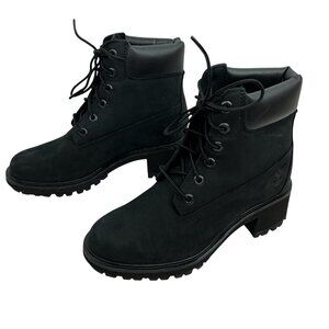 Timberland Classic Waterproof Nubuck Leather Mid Combat Hiking Boots Womens 7